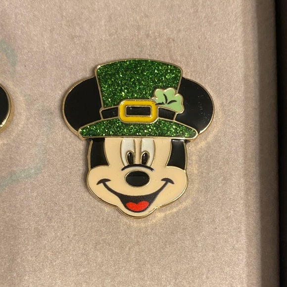 Disney BaubleBar St Patrick’s Day Mickey Mouse Earrings - Picture 3 of 5